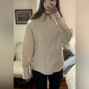 House of CB Cream Button Down Shirt